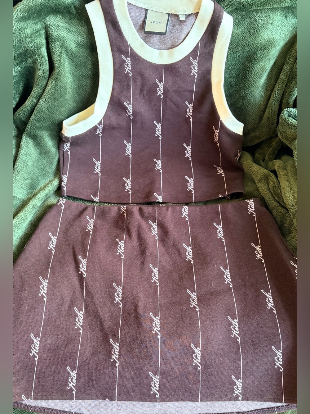 Kith Sleeveless crop top and skort